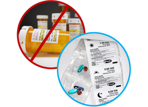 prescription bottles vs. multi-dose packets